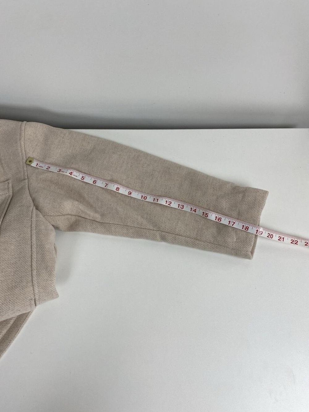 H&M Shirt Jacket Shacket Oversized Size Small Beige - Picture 6 of 8